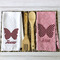 Polka Dot Butterfly Waffle Weave Towels - 2 Print Styles
