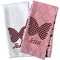 Polka Dot Butterfly Waffle Weave Towels - Two Print Styles