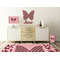 Polka Dot Butterfly Wall Graphic Decal Wooden Desk