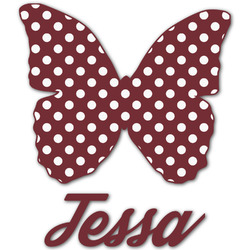 Polka Dot Butterfly Graphic Decal - Custom Sizes (Personalized)