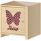 Polka Dot Butterfly Wall Graphic on Wooden Cabinet