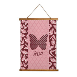 Polka Dot Butterfly Wall Hanging Tapestry - Tall (Personalized)