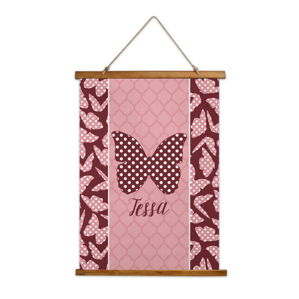 Custom Polka Dot Butterfly Wall Hanging Tapestry (Personalized)