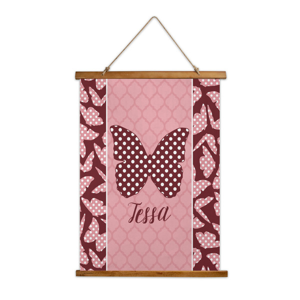 Custom Polka Dot Butterfly Wall Hanging Tapestry (Personalized)