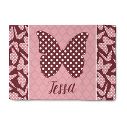 Polka Dot Butterfly Washable Area Rug (Personalized)