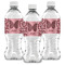 Polka Dot Butterfly Water Bottle Labels - Front View