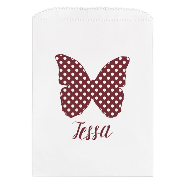 Custom Polka Dot Butterfly Treat Bag (Personalized)