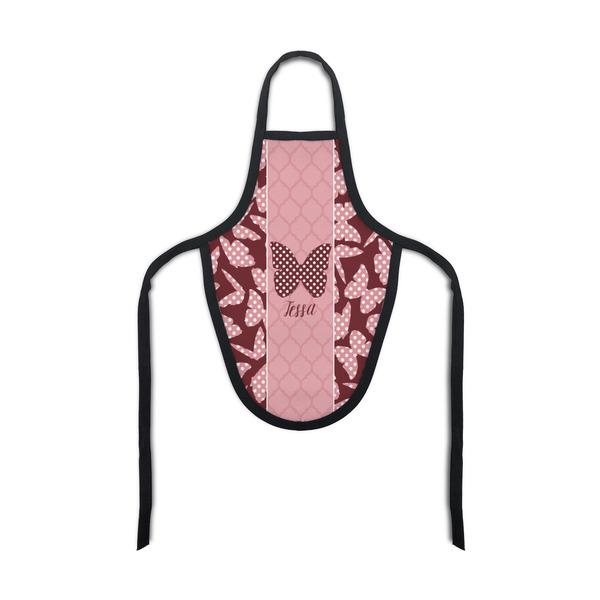 Custom Polka Dot Butterfly Bottle Apron (Personalized)