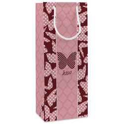 Polka Dot Butterfly Wine Gift Bags (Personalized)