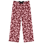 Polka Dot Butterfly Womens Pajama Pants - XS