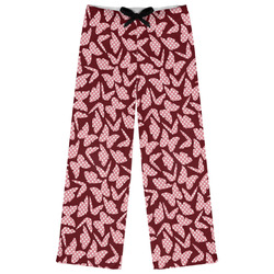 Polka Dot Butterfly Womens Pajama Pants - XL