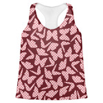 Polka Dot Butterfly Womens Racerback Tank Top - 2X Large