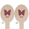 Polka Dot Butterfly Wooden Food Pick - Oval - Double Sided - Front & Back