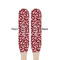 Polka Dot Butterfly Wooden Food Pick - Paddle - Double Sided - Front & Back