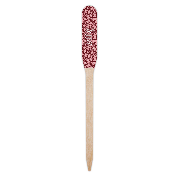 Polka Dot Butterfly Wooden Food Pick - Paddle - Single Pick