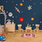 Polka Dot Butterfly Woven Floor Mat - LIFESTYLE (child's bedroom)