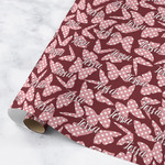 Polka Dot Butterfly Wrapping Paper Roll - Medium - Matte (Personalized)