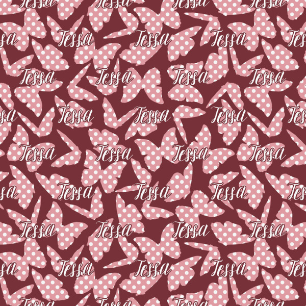 Polka Dot Butterfly Wrapping Paper Square