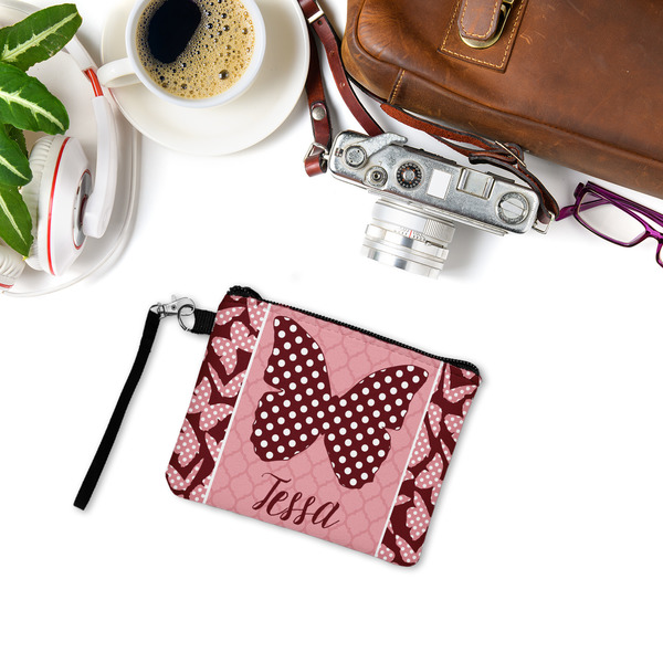 Polka Dot Butterfly Wristlet ID Cases - LIFESTYLE