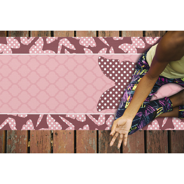 Polka Dot Butterfly Yoga Mats - LIFESTYLE