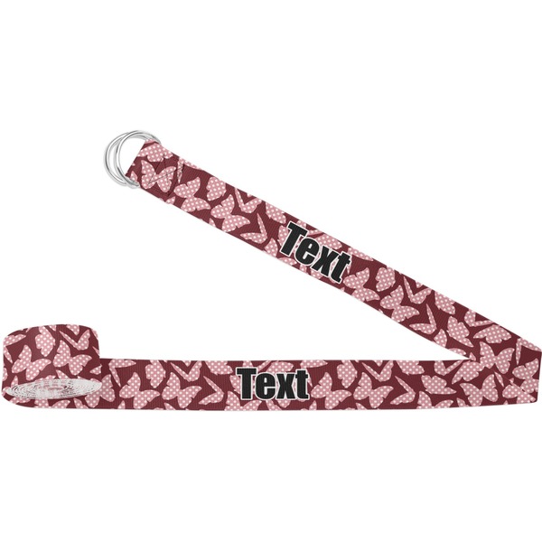 Custom Polka Dot Butterfly Yoga Strap (Personalized)