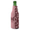 Polka Dot Butterfly Zipper Bottle Cooler - ANGLE (bottle)
