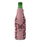 Polka Dot Butterfly Zipper Bottle Cooler - FRONT (bottle)