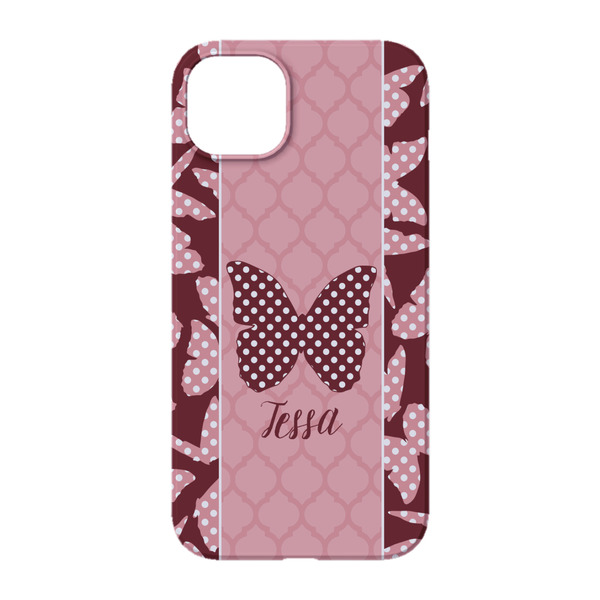 Polka Dot Butterfly iPhone 14 Case - Back