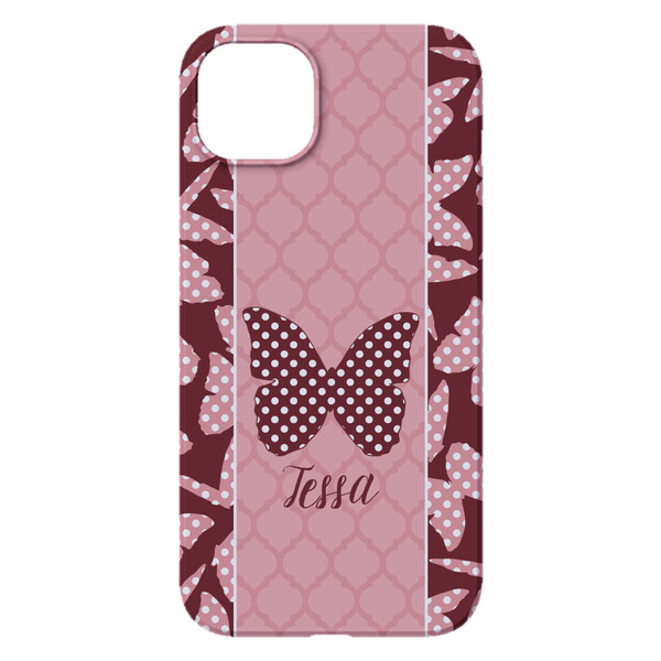 Polka Dot Butterfly iPhone 14 Pro Max Case - Back