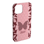 Polka Dot Butterfly iPhone Case - Plastic (Personalized)
