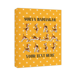 Yoga Dogs Sun Salutations Canvas Print (Personalized)