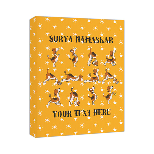 Custom Yoga Dogs Sun Salutations Canvas Print - 11x14 (Personalized)