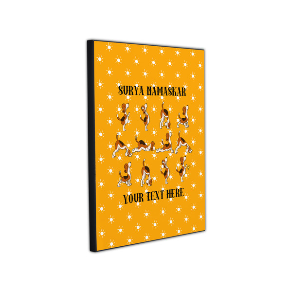 Yoga Dogs Sun Salutations 11x14 Wood Print - Angle View