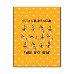 Yoga Dogs Sun Salutations Wood Print - 11x14 (Personalized)