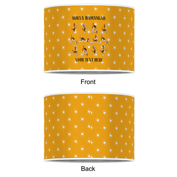 Yoga Dogs Sun Salutations 12" Drum Lampshade - APPROVAL (Poly Film)