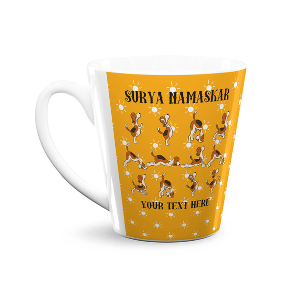 Yoga Dogs Sun Salutations 12 Oz Latte Mug - Front