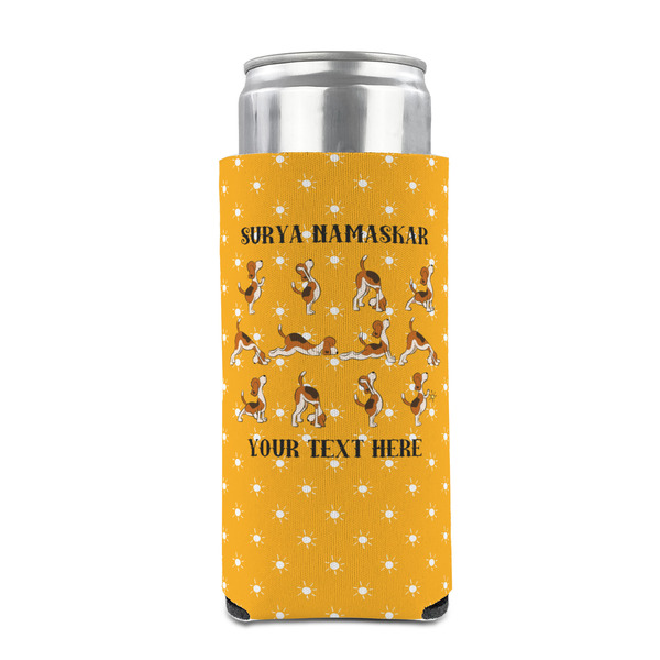 Yoga Dogs Sun Salutations 12oz Tall Can Sleeve - FRONT (on can)