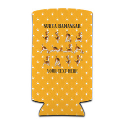 Yoga Dogs Sun Salutations Can Cooler (tall 12 oz) (Personalized)