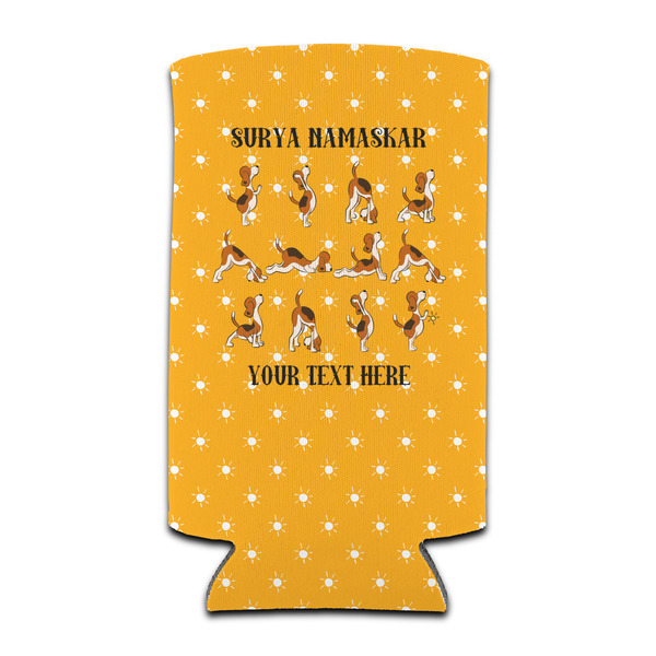 Custom Yoga Dogs Sun Salutations Can Cooler (tall 12 oz) (Personalized)