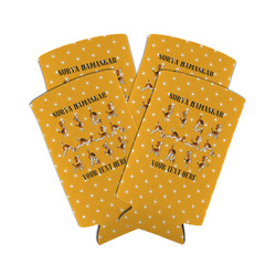 Yoga Dogs Sun Salutations Can Cooler (tall 12 oz) - Set of 4 (Personalized)
