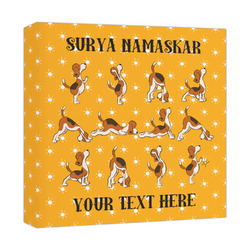 Yoga Dogs Sun Salutations Canvas Print - 12x12 (Personalized)