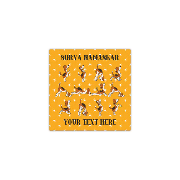 Yoga Dogs Sun Salutations 12x12 - Canvas Print - Front View