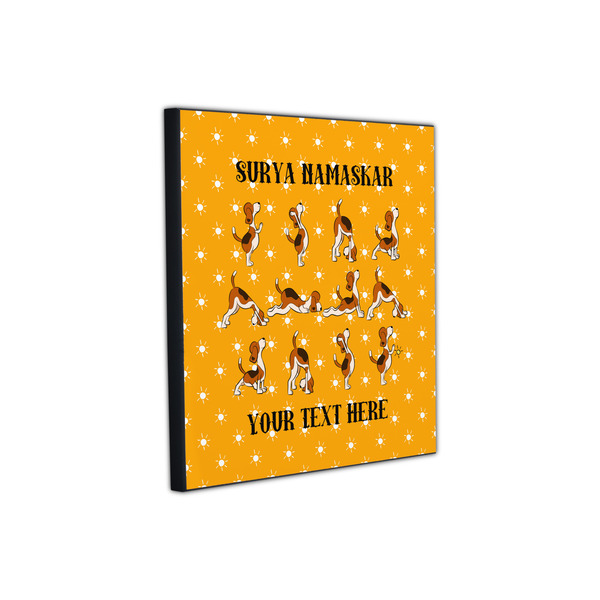 Yoga Dogs Sun Salutations 12x12 Wood Print - Angle View