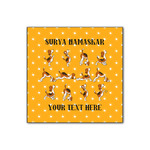 Yoga Dogs Sun Salutations Wood Print - 12x12 (Personalized)