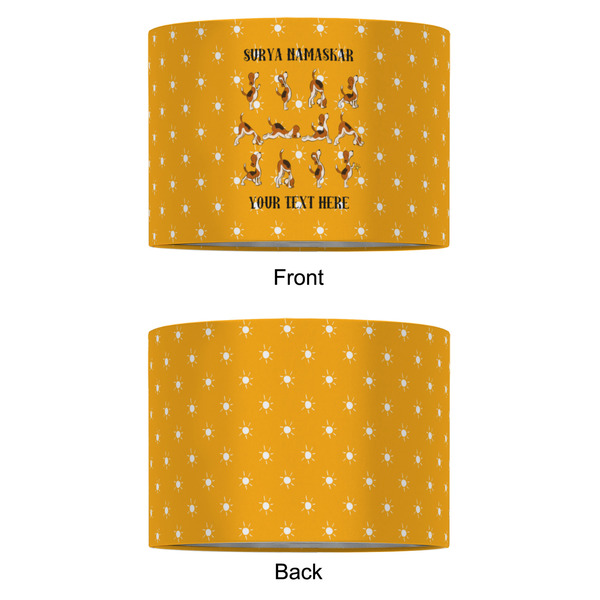 Yoga Dogs Sun Salutations 16" Drum Lampshade - APPROVAL (Fabric)