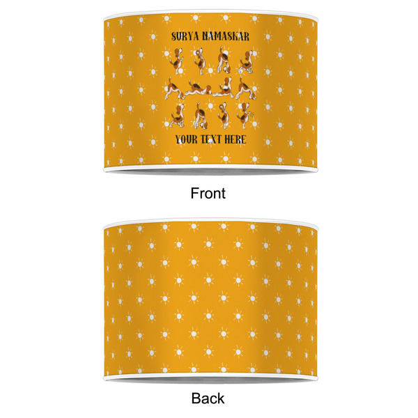 Yoga Dogs Sun Salutations 16" Drum Lampshade - APPROVAL (Poly Film)