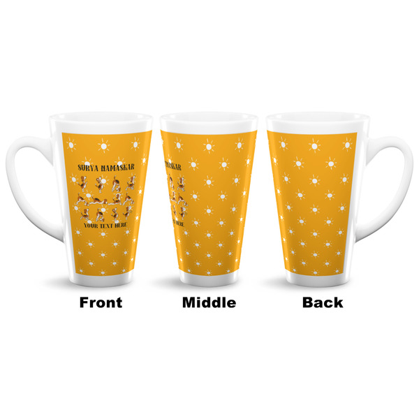 Yoga Dogs Sun Salutations 16 Oz Latte Mug - Approval