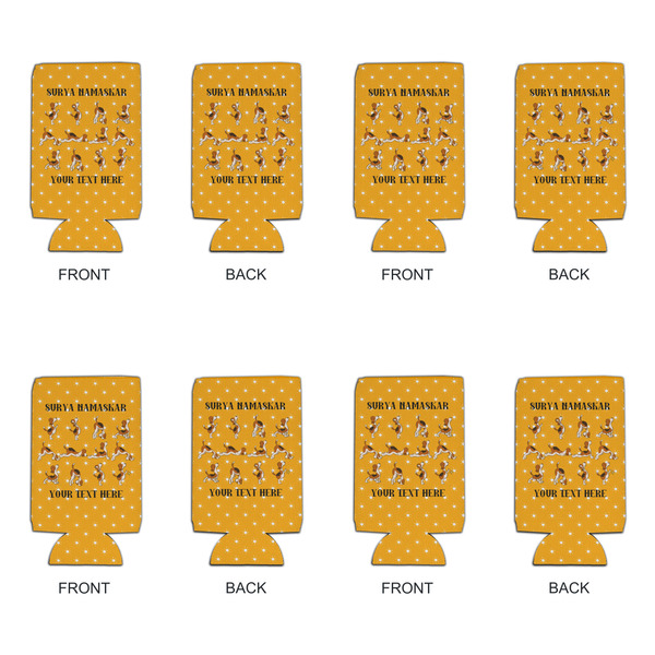 Yoga Dogs Sun Salutations 16oz Can Sleeve - Set of 4 - APPROVAL