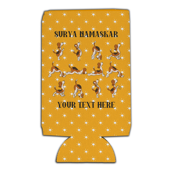 Yoga Dogs Sun Salutations 16oz Can Sleeve - Set of 4 - FRONT