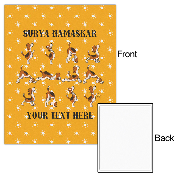 Yoga Dogs Sun Salutations 16x20 - Matte Poster - Front & Back